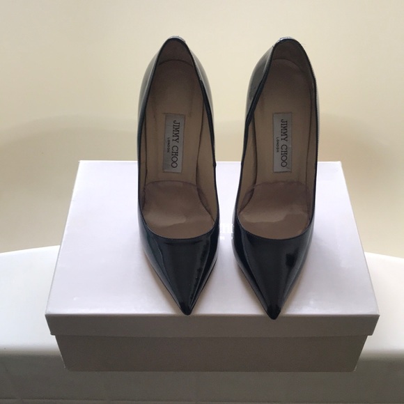 Jimmy Choo Shoes - Jimmy Choo Black Patent Anouk